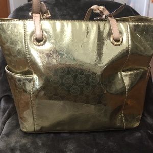 Genuine MICHAEL Michael Kors Metallic Gold Handbag